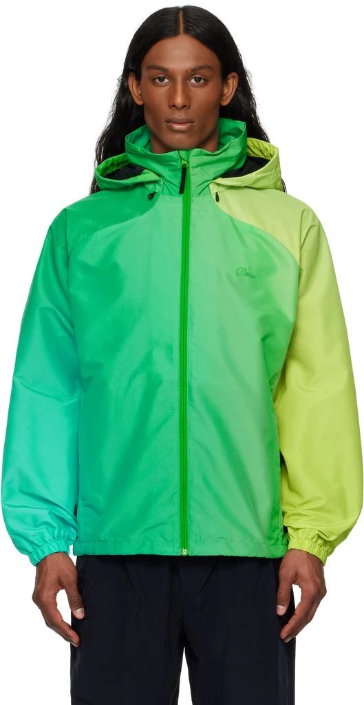 Dime Green Gradient Windbreaker Jacket