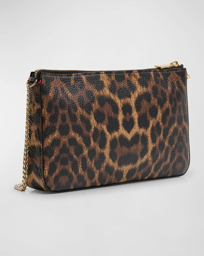 Christian Louboutin Loubila Leopard-Print Leather Pouch Bag 6