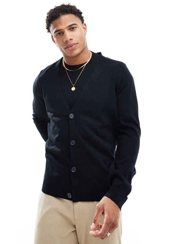 ASOS ASOS DESIGN co-ord knitted cardigan in navy 1
