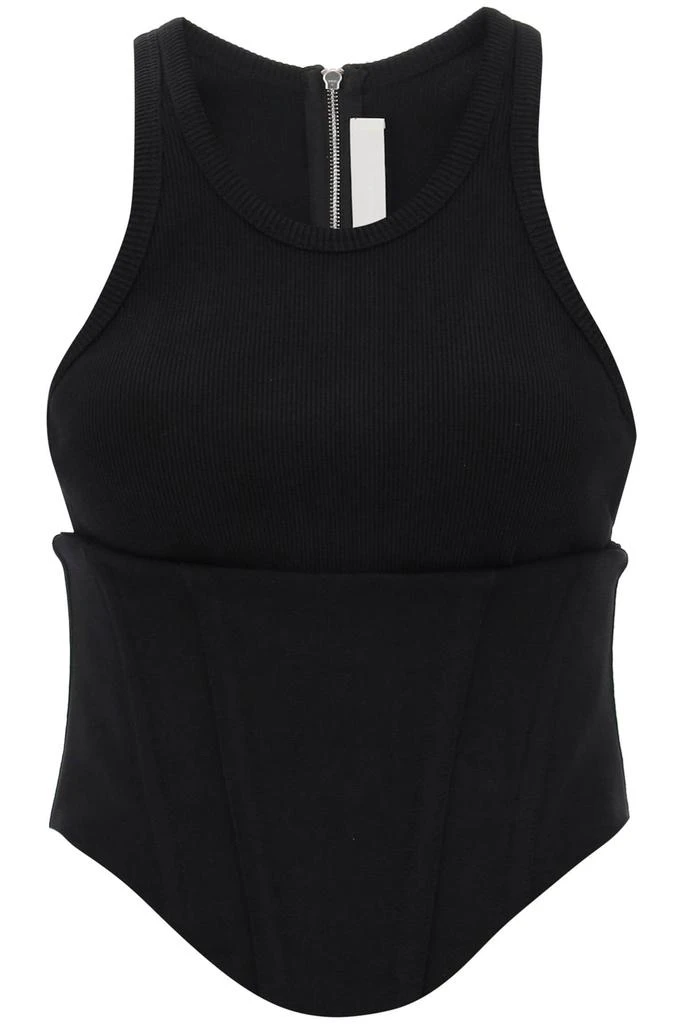 DION LEE tank top with underbust corset 1