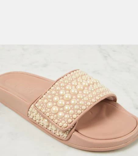 Jimmy Choo Fitz faux pearl-embellished slides 6
