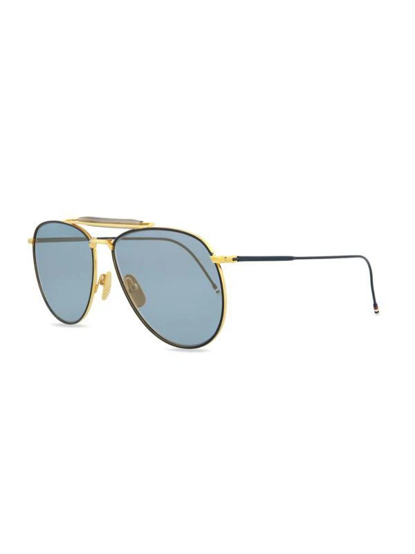Thom Browne 62MM Aviator Sunglasses 2