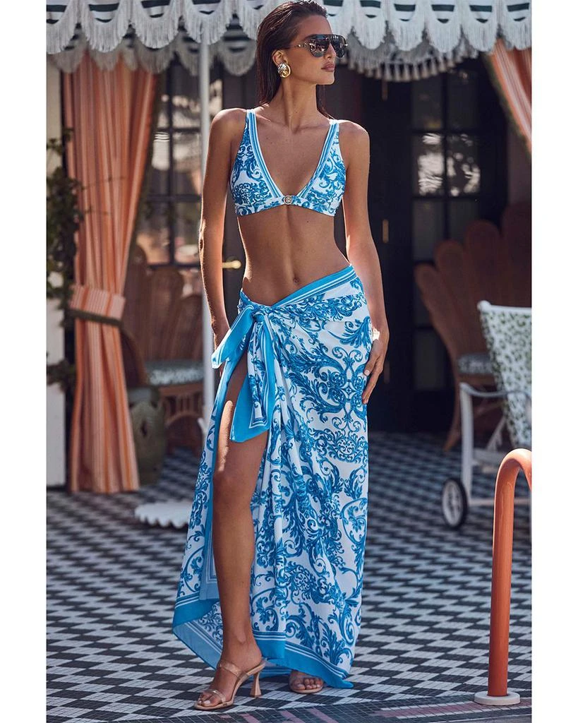 L'Agence Maribel Baroque Pareo Swim Cover-Up 3