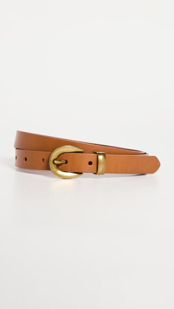 Madewell Chunky Buckle Skinny Leather Belt