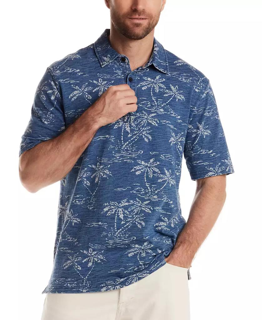 Weatherproof Vintage Men's Short Sleeve Tropical Print Polo Shirt