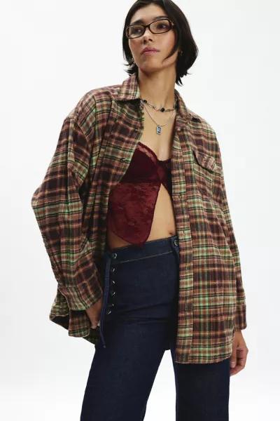 BDG BDG Dani Oversized Flannel Shirt