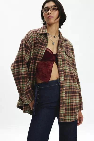 BDG BDG Dani Oversized Flannel Shirt 1