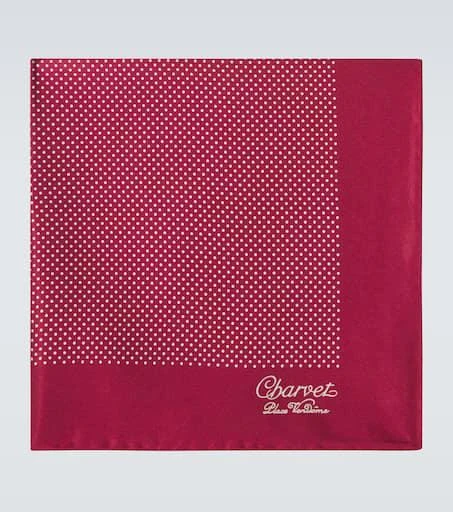 Charvet Printed silk handkerchief