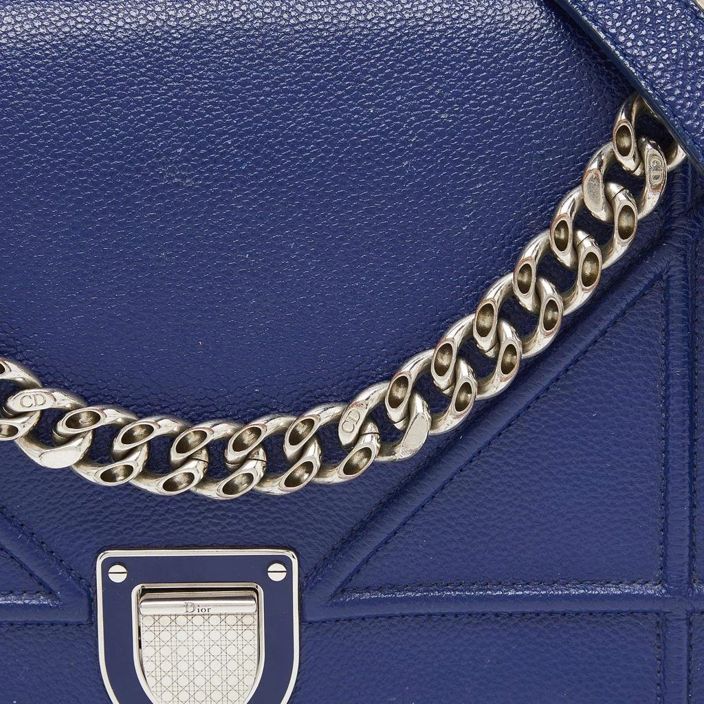 Dior Dior Blue Leather Medium Diorama Flap Shoulder Bag 5