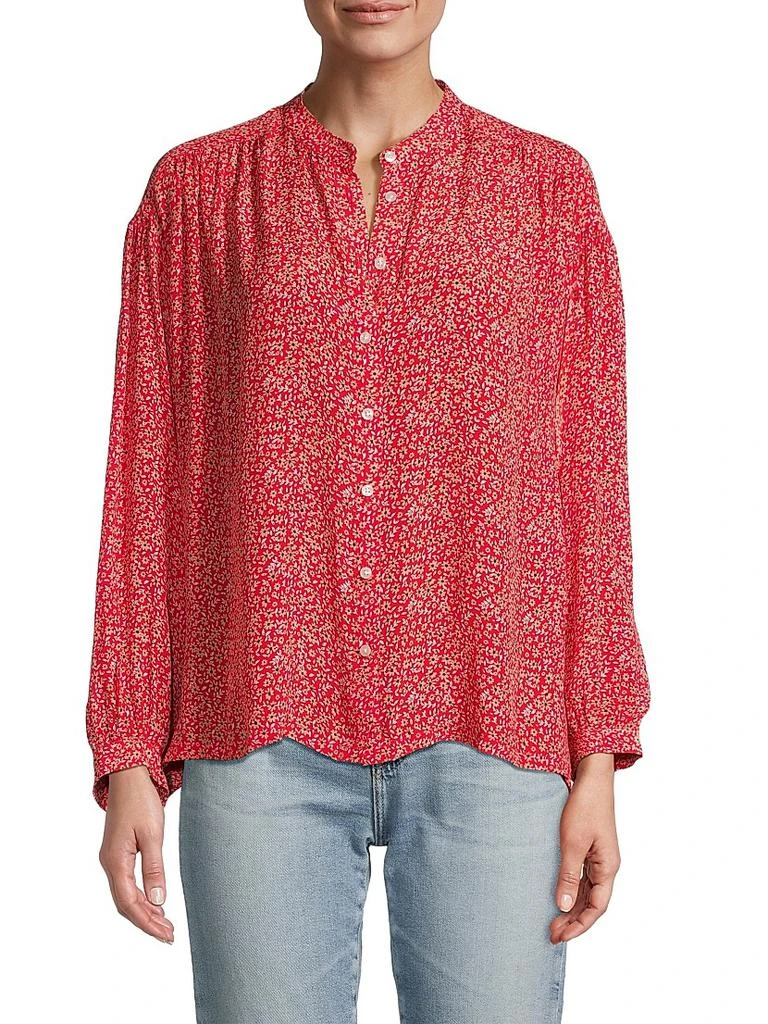 Birds of Paradis Lilly Floral Shirt 3