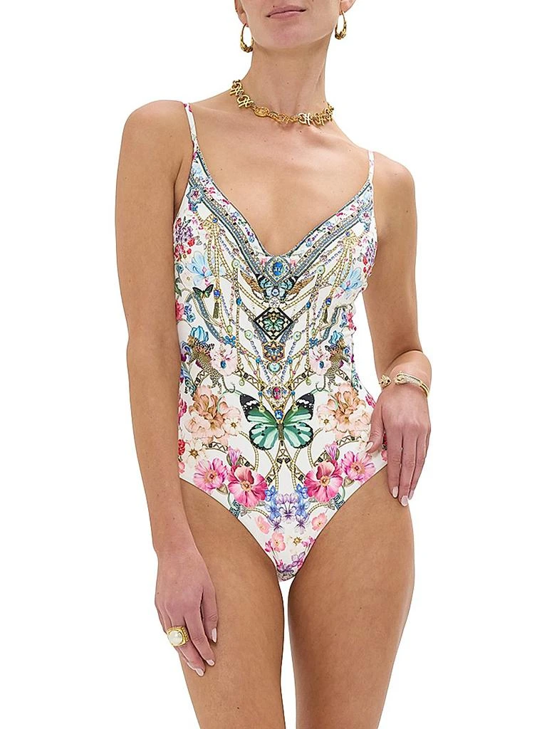 Camilla Wired V-Neck One-Piece Swimsuit 4