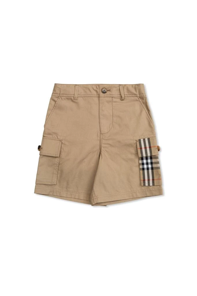 Burberry Burberry Kids Check Trim Cargo Shorts