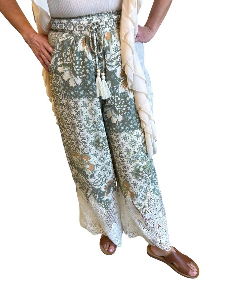 Miss Me Miss Me - Flowering Dreams Crochet Pants