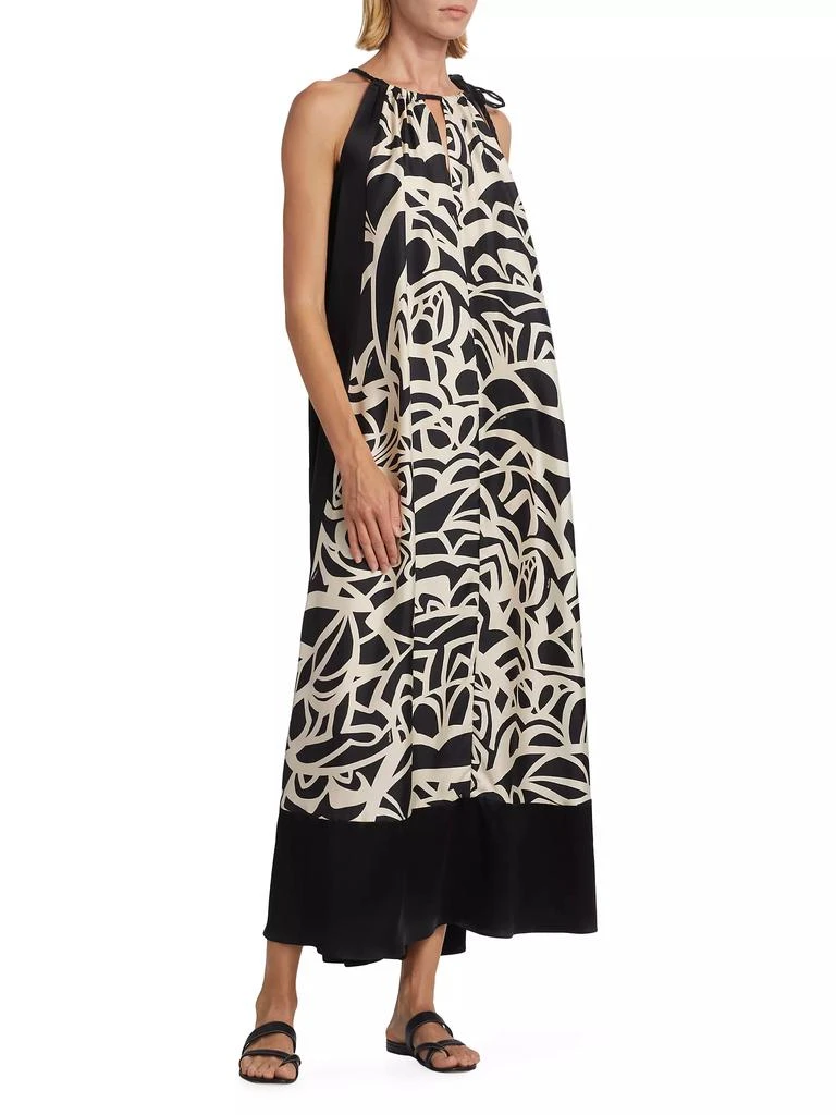 Max Mara Licenza Printed Silk Tent Dress 4