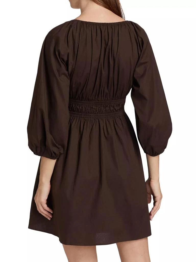 Wayf Leighton Stretch Cotton Minidress 5