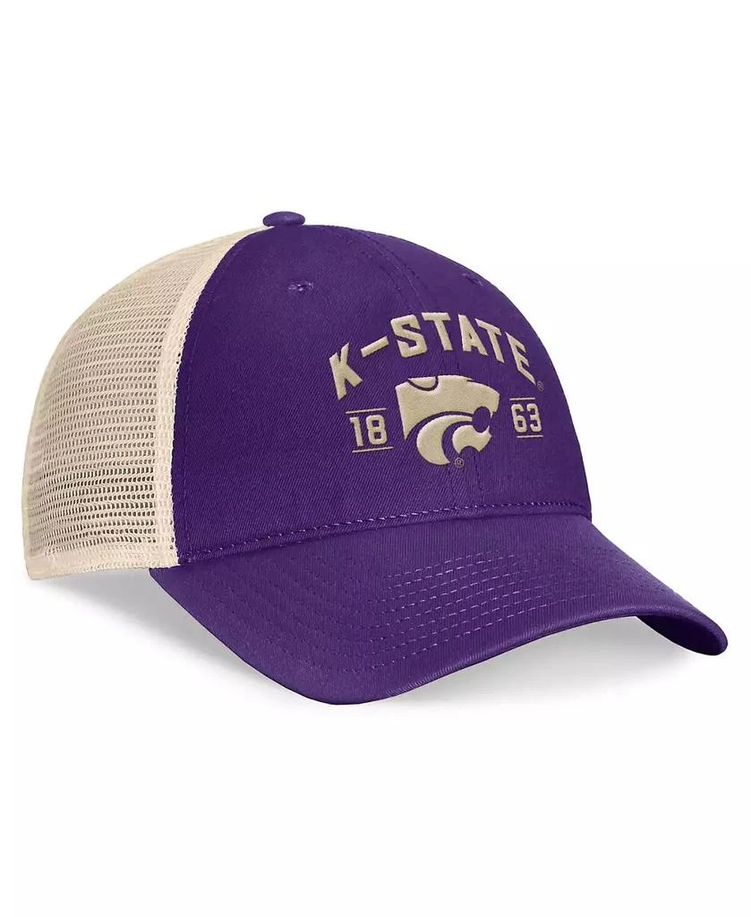 Top of the World Men's Purple Kansas State Wildcats Heritage Waylon Trucker Adjustable Hat 3