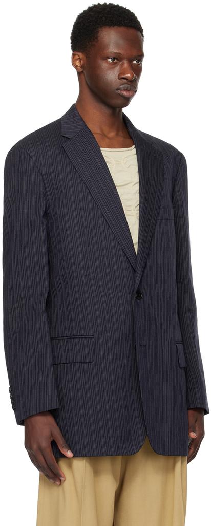 Dries Van Noten Navy Loose-Fit Blazer