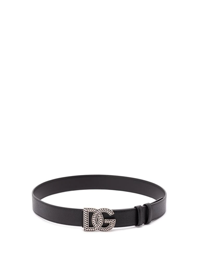 Dolce 
Gabbana Dolce 
Gabbana DG Logo Plaque Buckle Belt 1