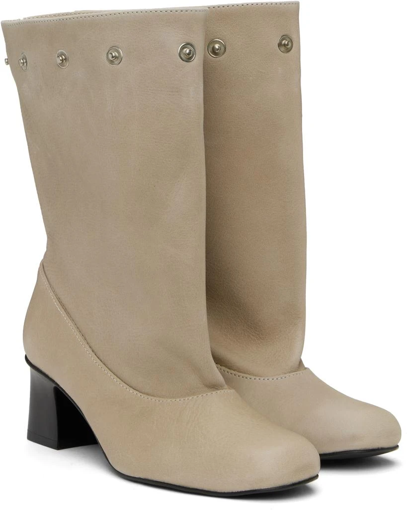 Paloma Wool Gray Jolie Snaps Boots 5