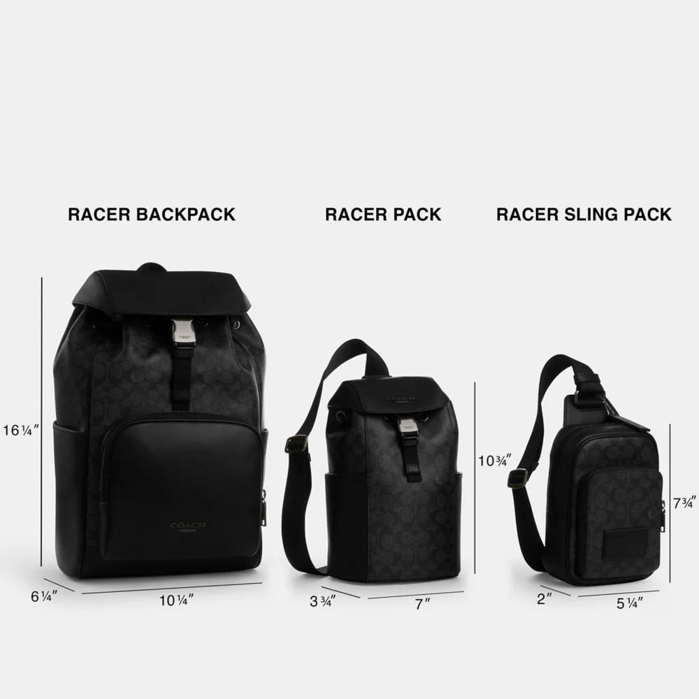 Coach Racer Pack In Signature Gunmetal-Black - Bags
