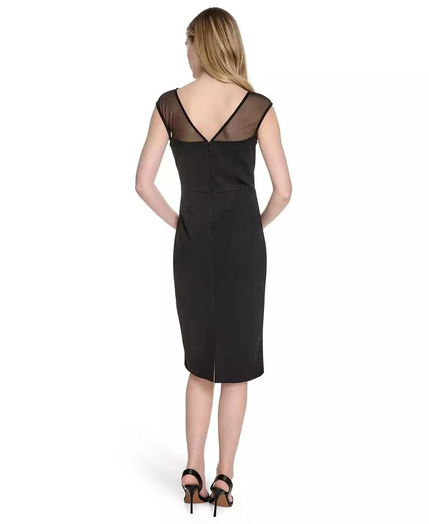 Eliza J Women's Dimensional-Flower Sleeveless Scuba Dress 2