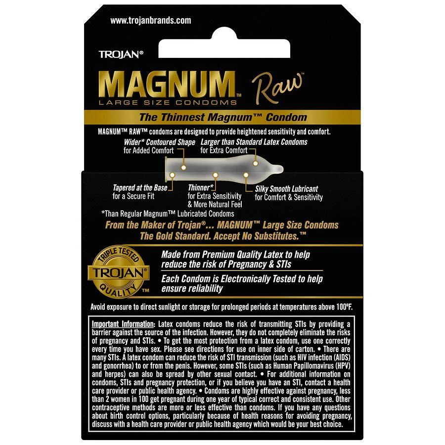 Trojan Magnum Raw Condoms 2