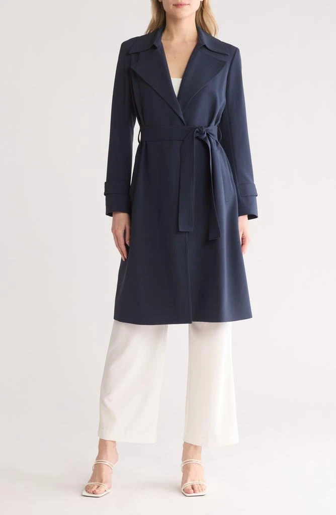 Theory Oaklane Admiral Crepe Trench Coat 1