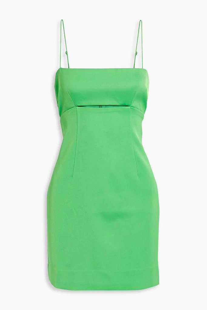 NICHOLAS Cutout satin mini dress 1
