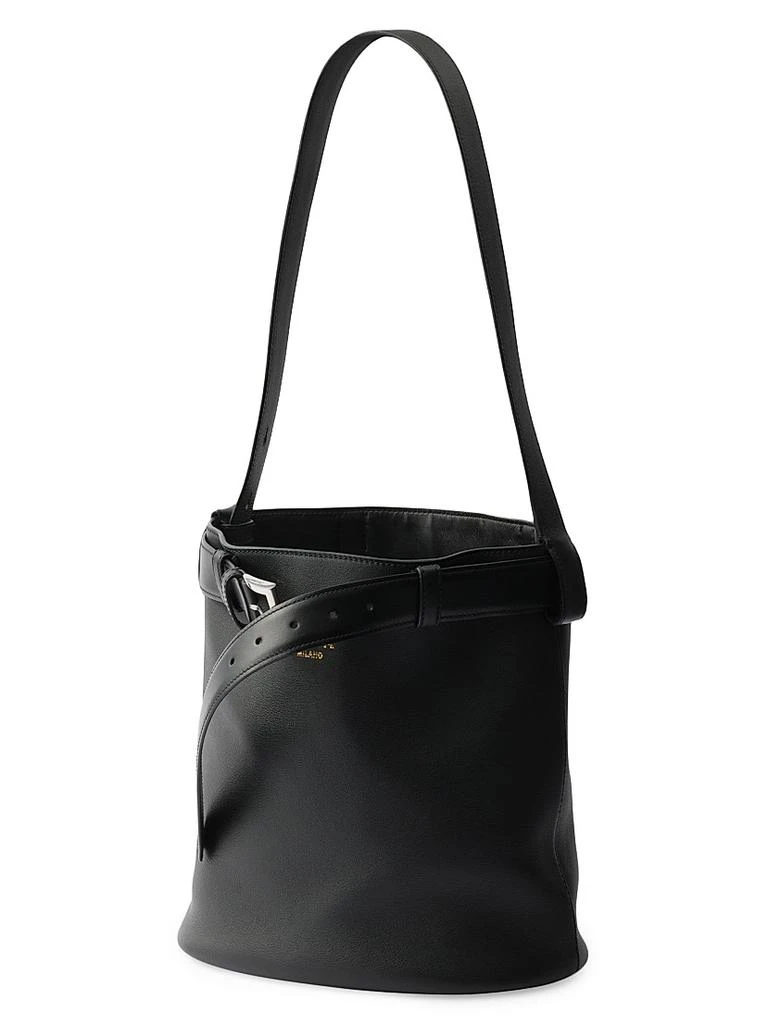 Prada Buckle Leather Bucket Bag with Belt 5