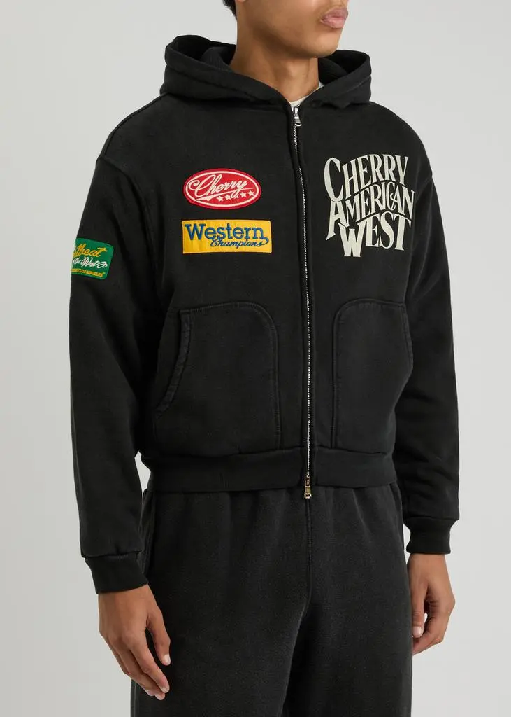 CHERRY LOS ANGELES Logo hooded cotton sweatshirt  2