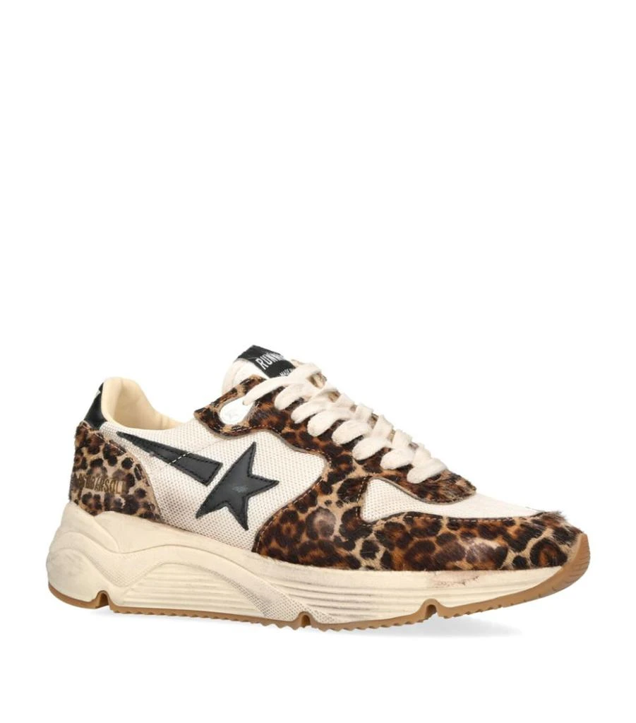 Golden Goose Leopard Print Running Sole Sneakers 3