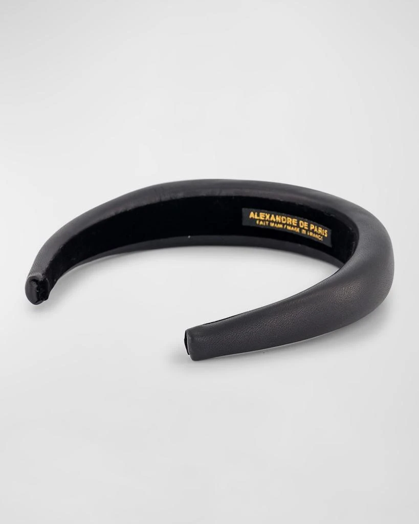 Alexandre de Paris Padded Leather Headband 3