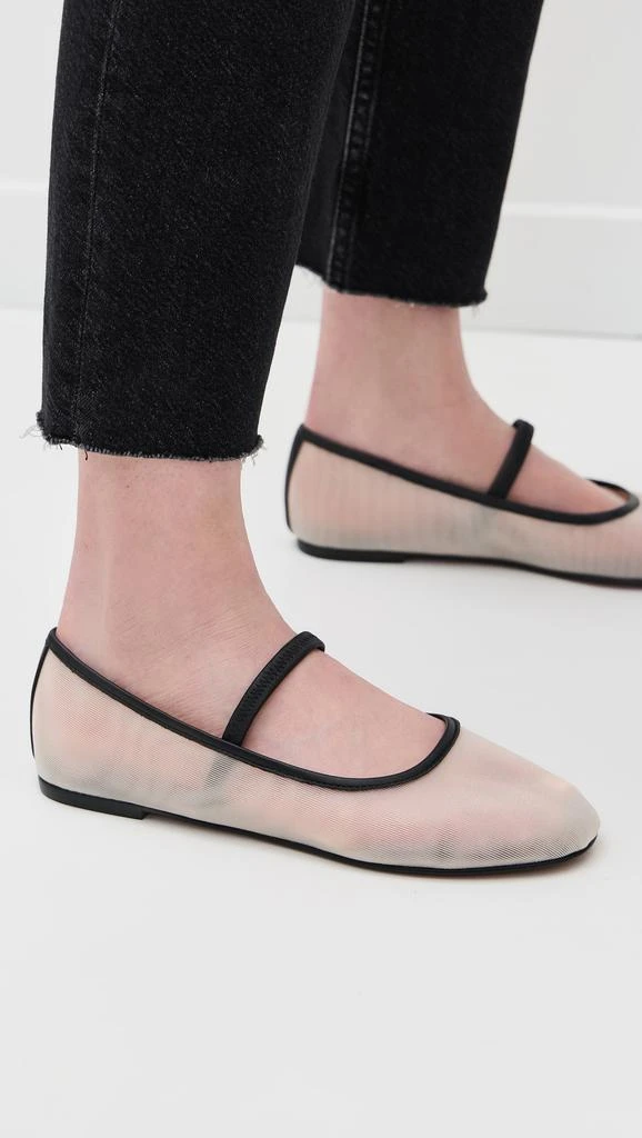 Madewell The Greta Ballet Flats in Mesh 2