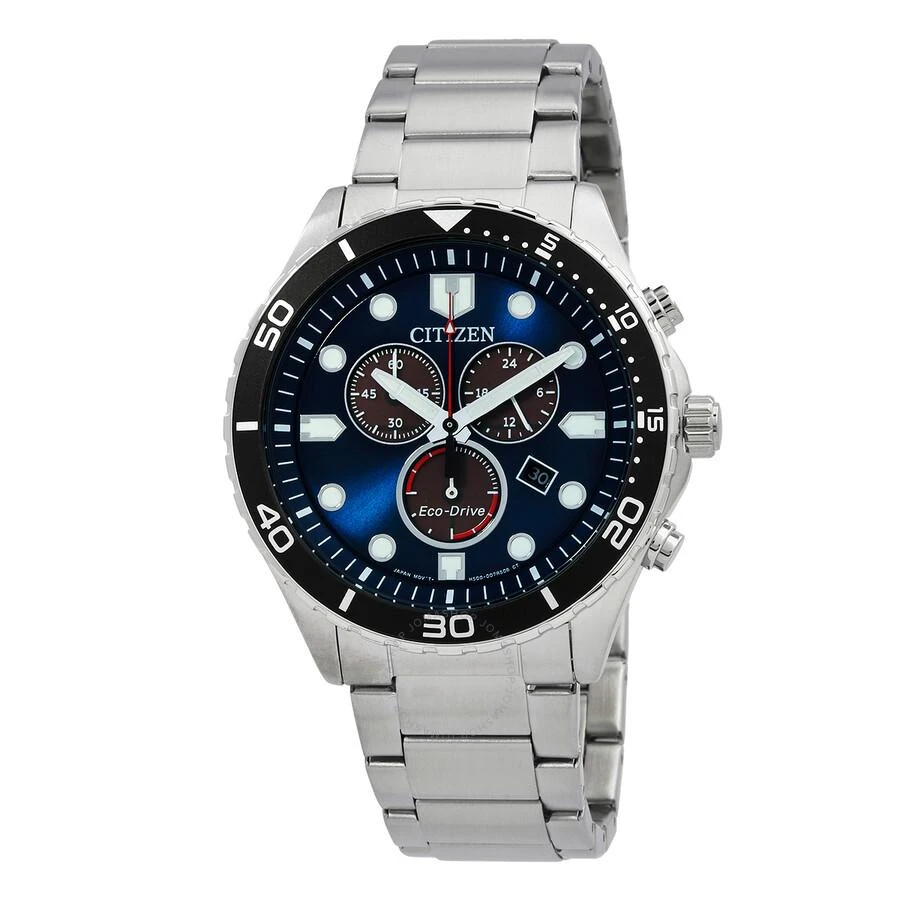 Citizen Eco-Drive Chrono Sporty-Aqua Chronograph Blue Dial Men's Watch AT2560-84L 1