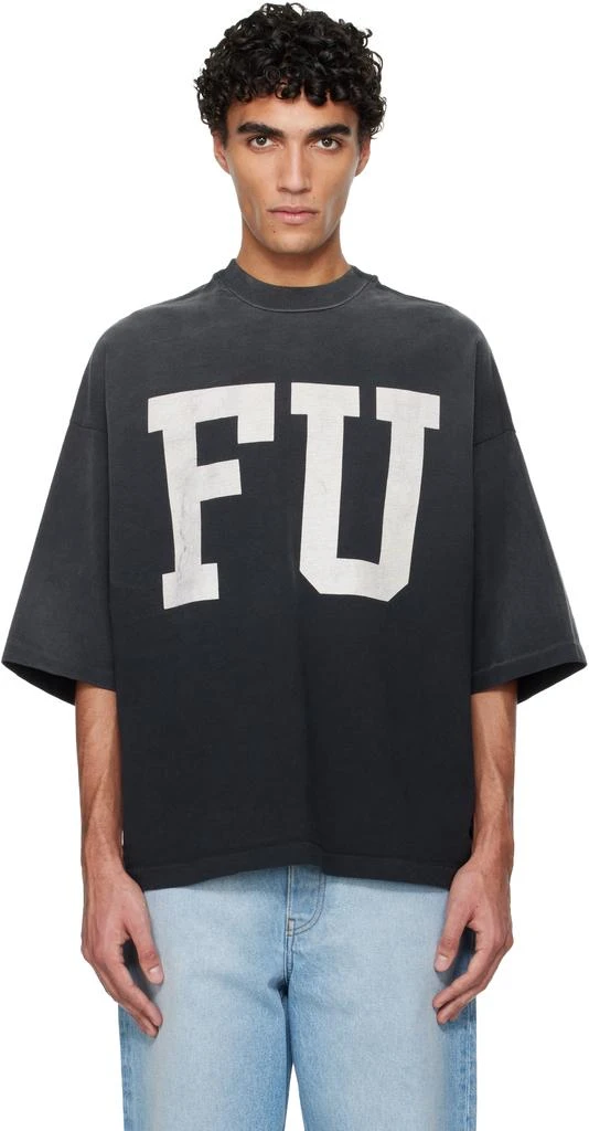 Fear of god Gray Relaxed FU Educate T-shirt
