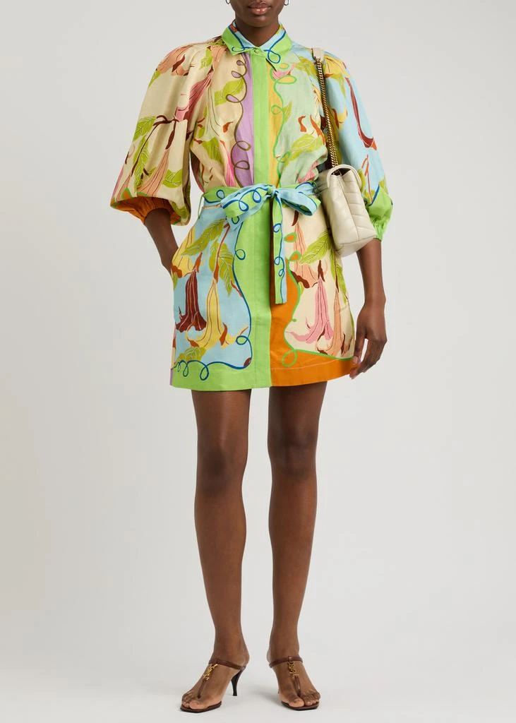 ALEMAIS Rafaela printed mini shirt dress 4