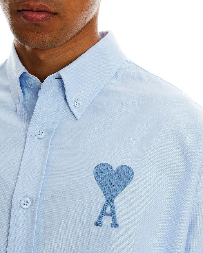 AMI Ami De Coeur Regular Fit Button Down Shirt    3