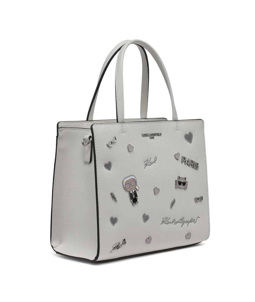 Karl Lagerfeld Paris MAYBELLE SATCHEL WITH PINS