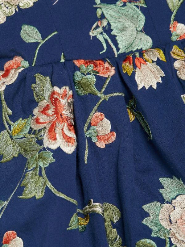Sea Julian Puff-Strap Embroidered Minidress 4