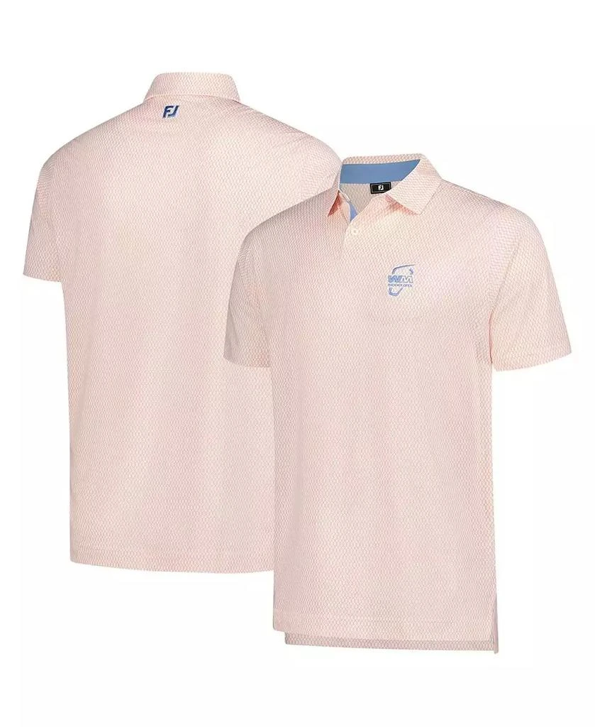 FootJoy Men's White 2025 WM Phoenix Open Irongate Print Lisle Polo Shirt 1