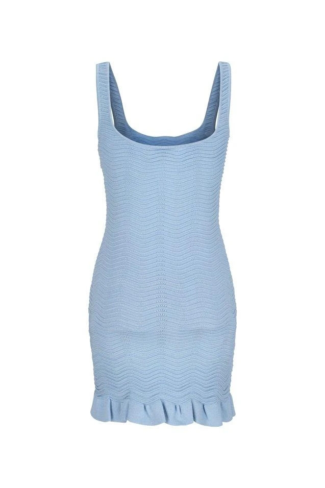 retrofête Retrofete Loulou Ruffle Hem Knitted Dress 2