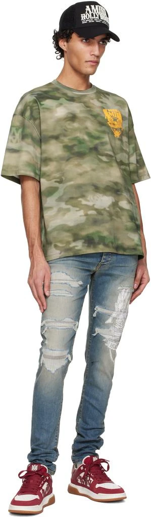 AMIRI Green AMIRI Eagle Oversized T-shirt 4