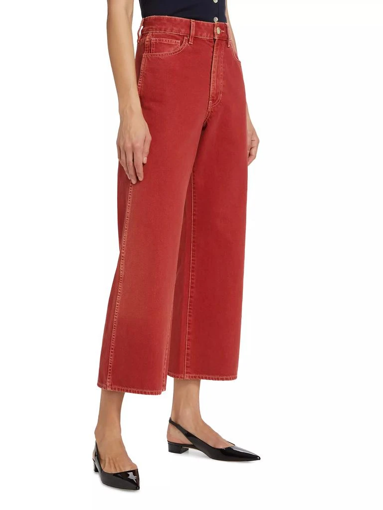 VERONICA BEARD Taylor Wide-Leg Crop Jeans 4