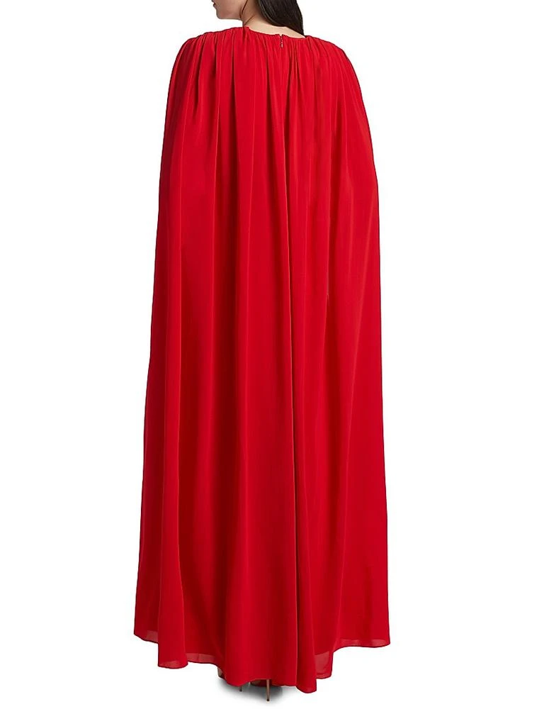 Alice + Olivia Zenaida Maxi Cape Dress 5