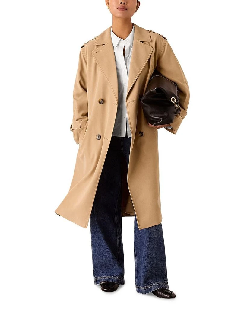 Whistles Petites Riley Trench Coat 6