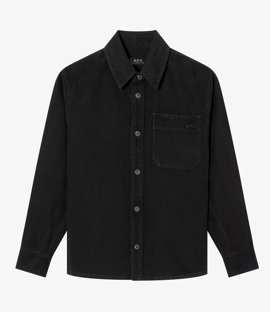 A.P.C. Basile Brodée Poitrine overshirt 2