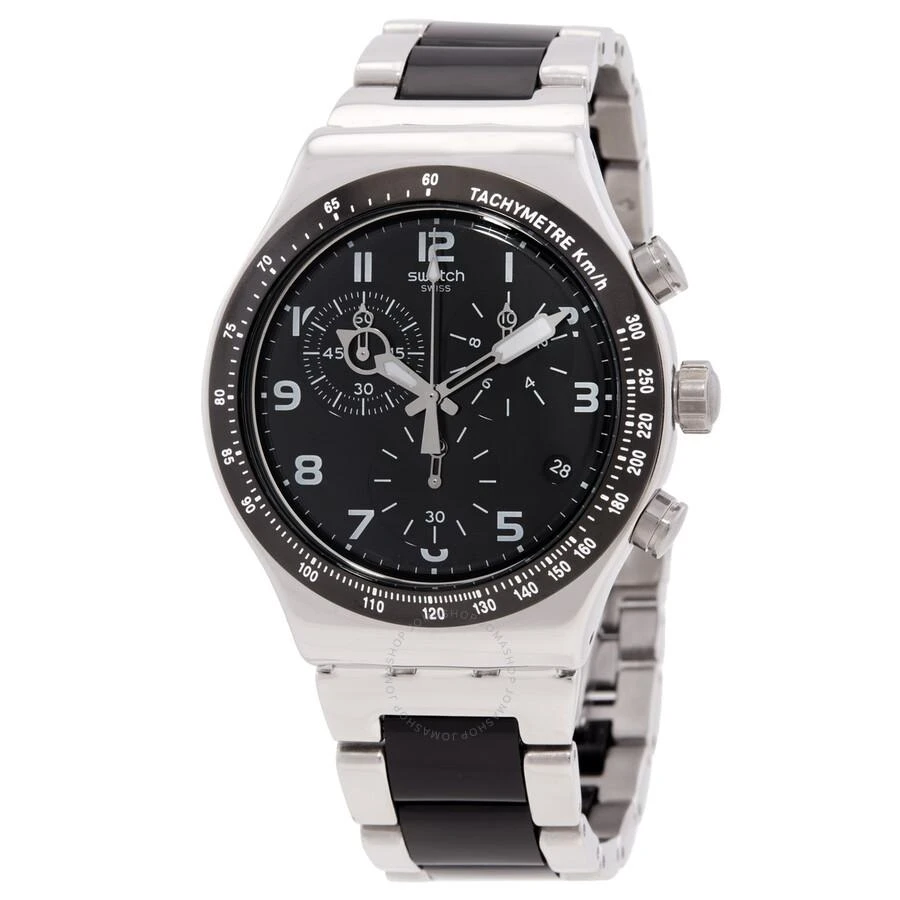 Swatch Speed Up Again Quartz Black Dial Men's Watch YVS441GC 1