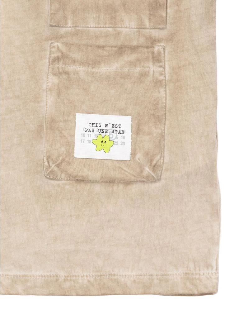 MM6 Cotton Jersey T-shirt W/ Pockets 1