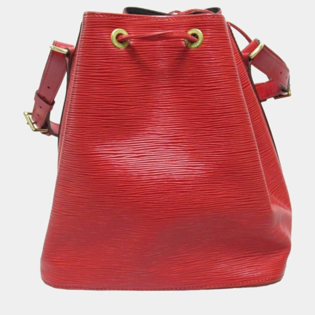 Louis Vuitton Louis Vuitton Red Leather Epi Petit Noe Crossbody Bag 3