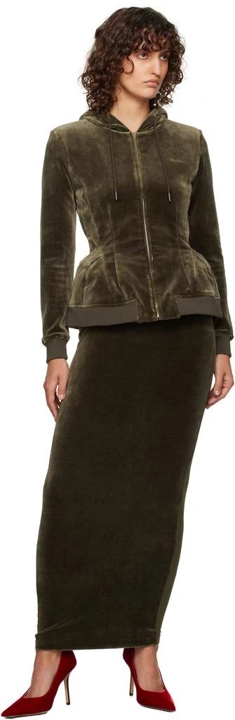 pushBUTTON Khaki Hybrid Skort 4